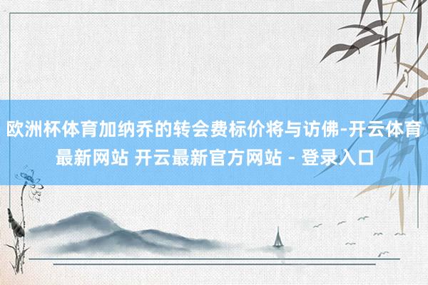 欧洲杯体育加纳乔的转会费标价将与访佛-开云体育最新网站 开云最新官方网站 - 登录入口